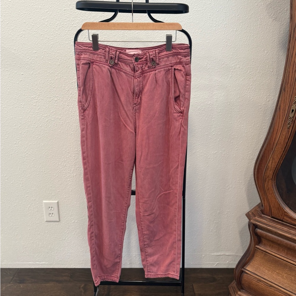 Anthropologie Dusty Rose Ankle Jeans
